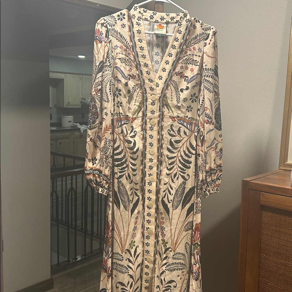 FARM Rio Multicolor Embroidered Maxi Dress - Picture 4 of 5